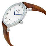 Buy Shop Daniel Wellington Dapper Durham White Dial Brown Leather Strap Watch For Men - DW00100116 USA Online