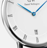Buy Shop Daniel Wellington Dapper Reading Quartz White Dial Black Leather Strap Watch For Women - DW00100117 USA Online