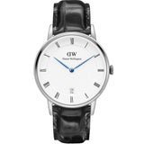 Buy Shop Daniel Wellington Dapper Reading Quartz White Dial Black Leather Strap Watch For Women - DW00100117 USA Online