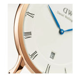 Buy Shop Daniel Wellington Dapper Reading White Dial Black Leather Strap Watch For Men - DW00100107 USA Online