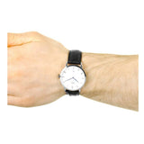 Buy Shop Daniel Wellington Dapper Reading White Dial Black Leather Strap Watch For Men - DW00100108 USA Online