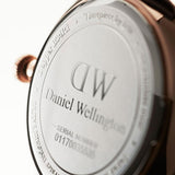 Buy Shop Daniel Wellington Dapper Reading White Dial Black Leather Strap Watch For Women - DW00100118 USA Online