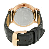 Buy Shop Daniel Wellington Dapper Reading White Dial Black Leather Strap Watch For Women - DW00100118 USA Online