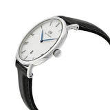 Buy Shop Daniel Wellington Dapper Sheffield White Dial Black Leather Strap Watch For Men - DW00100088 USA Online