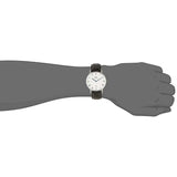 Buy Shop Daniel Wellington Dapper Sheffield White Dial Black Leather Strap Watch For Men - DW00100088 USA Online