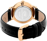 Buy Shop Daniel Wellington Dapper Sheffield White Dial Black Leather Strap Watch For Men - DW00100092 USA Online