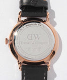 Buy Shop Daniel Wellington Dapper Sheffield White Dial Black Leather Strap Watch For Men - DW00100092 USA Online