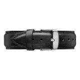 Buy Shop Daniel Wellington Dapper Sheffield White Dial Black Leather Strap Watch For Women - DW00100096 USA Online