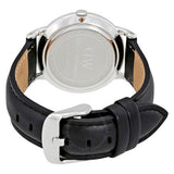 Buy Shop Daniel Wellington Dapper Sheffield White Dial Black Leather Strap Watch For Women - DW00100096 USA Online