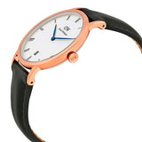 Buy Shop Daniel Wellington Dapper Sheffield White Dial Black Leather Strap Watch For Men - DW00100092 USA Online