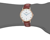 Buy Shop Daniel Wellington Dapper St Mawes White Dial Brown Leather Strap Watch For Women - DW00100091 USA Online