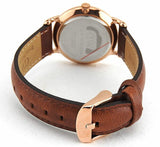 Buy Shop Daniel Wellington Dapper St Mawes White Dial Brown Leather Strap Watch For Women - DW00100091 USA Online