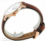 Buy Shop Daniel Wellington Dapper St Mawes White Dial Brown Leather Strap Watch For Women - DW00100091 USA Online