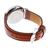 Buy Shop Daniel Wellington Dapper St Mawes White Dial Brown Leather Strap Watch For Women - DW00100095 USA Online