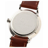 Buy Shop Daniel Wellington Dapper St Mawes White Dial Brown Leather Strap Watch For Women - DW00100095 USA Online