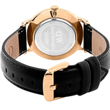 Buy Shop Daniel Wellington Dapper Sheffield White Dial Black Leather Strap Watch For Men - DW00100092 USA Online