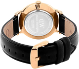 Buy Shop Daniel Wellington Dapper Sheffield White Dial Black Leather Strap Watch For Men - DW00100092 USA Online