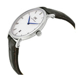 Buy Shop Daniel Wellington Dapper York Quartz White Dial Dark Brown Leather Strap Watch For Women - DW00100097 USA Online