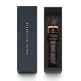 Buy Shop Daniel Wellington Dapper York White Dial Brown Leather Strap Watch For Men - DW00100085 USA Online