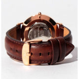 Buy Shop Daniel Wellington Dapper York White Dial Brown Leather Strap Watch For Men - DW00100085 USA Online