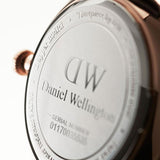 Buy Shop Daniel Wellington Dapper York White Dial Brown Leather Strap Watch For Women - DW00100093 USA Online