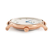 Buy Shop Daniel Wellington Dapper York White Dial Brown Leather Strap Watch For Women - DW00100093 USA Online