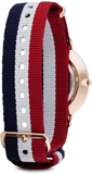 Buy Shop Daniel Wellington Classic Cambridge White Dial Two Tone NATO Strap Watch For Men - DW00100003 USA Online