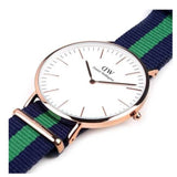 Buy Shop Daniel Wellington Classic Warwick White Dial Two Tone Nylon Strap Watch for Men - DW00100005 USA Online