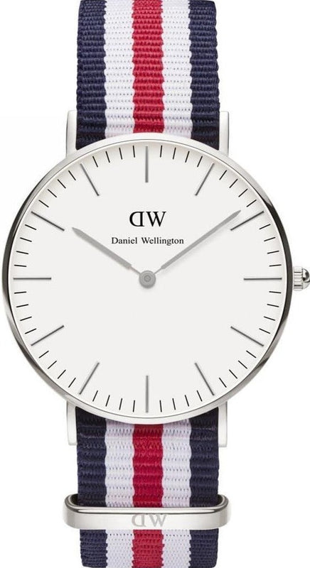 Buy Shop Daniel Wellington Classic Canterbury White Dial Two Tone NATO Strap Watch For Women - DW00100051 USA Online