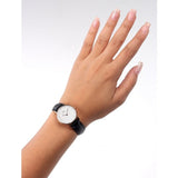 Buy Shop Daniel Wellington Classy Sheffield White Dial Black Leather Strap Watch For Women - DW00100060 USA Online