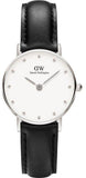 Buy Shop Daniel Wellington Classy Sheffield White Dial Black Leather Strap Watch For Women - DW00100068 USA Online