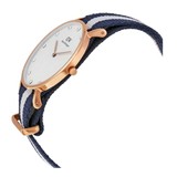Buy Shop Daniel Wellington Classy Glasgow White Dial Two Tone Nylon Strap Watch For Women - DW00100078 USA Online