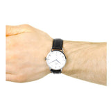 Buy Shop Daniel Wellington Dapper Reading White Dial Black Leather Strap Watch For Men - DW00100108 USA Online