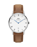 Buy Shop Daniel Wellington Dapper Durham Analog White Dial Brown Leather Strap Watch For Women - DW00100114 USA Online