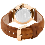 Buy Shop Daniel Wellington Dapper Durham White Dial Brown Leather Strap Watch For Men - DW00100115 USA Online