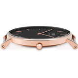 Buy Shop Daniel Wellington Classic York Black Dial Brown Leather Strap Watch For Men - DW00100128 USA Online