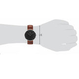 Buy Shop Daniel Wellington Classic St Mawes Black Dial Brown Leather Strap Watch For Men - DW00100130 USA Online