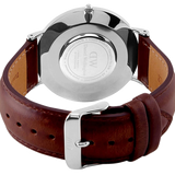 Buy Shop Daniel Wellington Classic St Mawes Black Dial Brown Leather Strap Watch For Men - DW00100130 USA Online