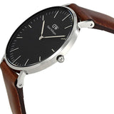 Buy Shop Daniel Wellington Classic Bristol Black Dial Brown Leather Strap Watch For Men - DW00100143 USA Online