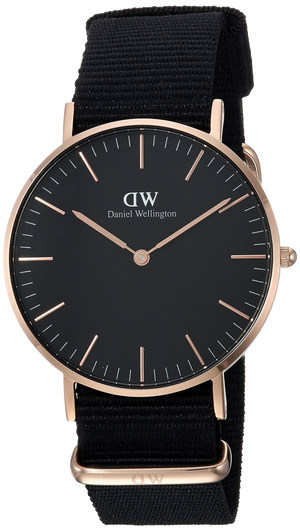 Buy Shop Daniel Wellington Classic Cornwall Black Dial Black NATO Strap Watch For Women - DW00100150 USA Online