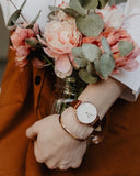 Buy Shop Daniel Wellington Classic Petite Bristol White Dial Brown Leather Strap Watch For Women - DW00100171 USA Online