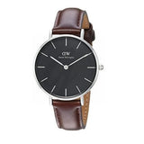 Buy Shop Daniel Wellington Classic Petite Bristol Black Dial Brown Leather Strap Watch For Women - DW00100177 USA Online