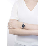 Buy Shop Daniel Wellington Petite Sterling Black Dial Silver Mesh Bracelet Watch For Women - DW00100218 USA Online