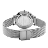 Buy Shop Daniel Wellington Petite Sterling Black Dial Silver Mesh Bracelet Watch For Women - DW00100218 USA Online