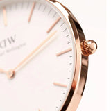 Buy Shop Daniel Wellington Classic Roselyn White Dial Maroon Nylon Strap Watch For Women - DW00100267 USA Online