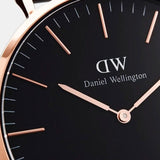 Buy Shop Daniel Wellington Classic Roselyn Black Dial Maroon Nylon Strap Watch For Women - DW00100269 USA Online