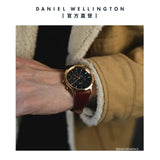 Buy Shop Daniel Wellington Iconic Chronograph Blue Dial Brown Leather Strap Watch For Men - DW00100639 USA Online
