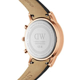 Buy Shop Daniel Wellington Iconic Chronograph Sheffield White Dial Black Leather Strap Watch For Men - DW00100646 USA Online