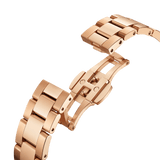 Buy Shop Daniel Wellington Iconic Donna Pink Dial Rose Gold Steel Strap Watch For Women - DW00100331 USA Online