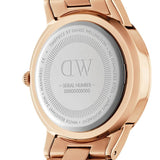 Buy Shop Daniel Wellington Iconic Link Analog Black Dial Rose Gold Steel Strap Watch For Women - DW00100214 USA Online